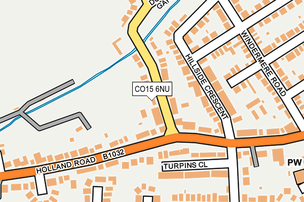 CO15 6NU map - OS OpenMap – Local (Ordnance Survey)