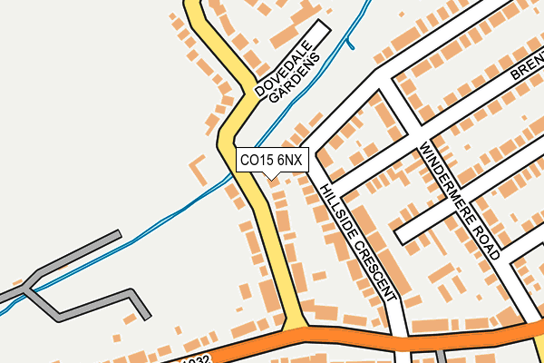 CO15 6NX map - OS OpenMap – Local (Ordnance Survey)