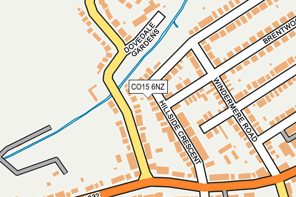 CO15 6NZ map - OS OpenMap – Local (Ordnance Survey)