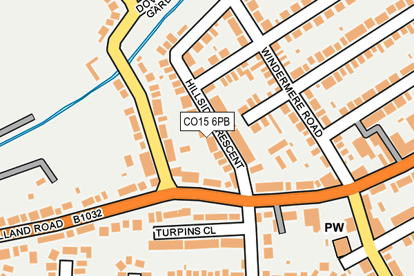 CO15 6PB map - OS OpenMap – Local (Ordnance Survey)