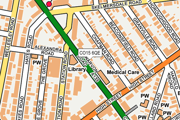 CO15 6QE map - OS OpenMap – Local (Ordnance Survey)