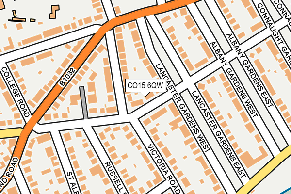 CO15 6QW map - OS OpenMap – Local (Ordnance Survey)