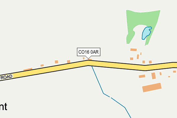 CO16 0AR map - OS OpenMap – Local (Ordnance Survey)