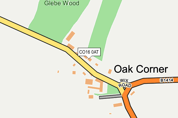 CO16 0AT map - OS OpenMap – Local (Ordnance Survey)