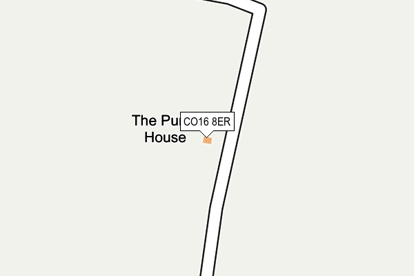 CO16 8ER map - OS OpenMap – Local (Ordnance Survey)