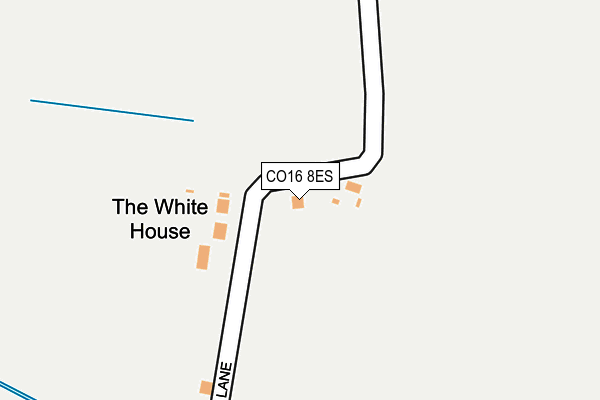CO16 8ES map - OS OpenMap – Local (Ordnance Survey)