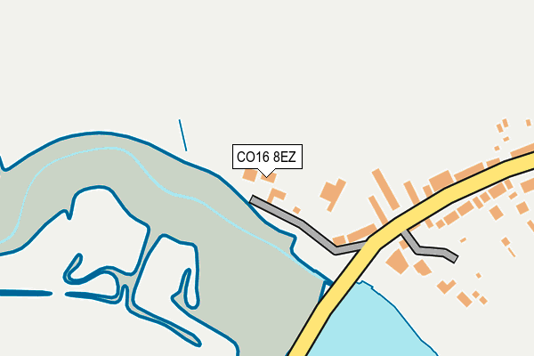 CO16 8EZ map - OS OpenMap – Local (Ordnance Survey)