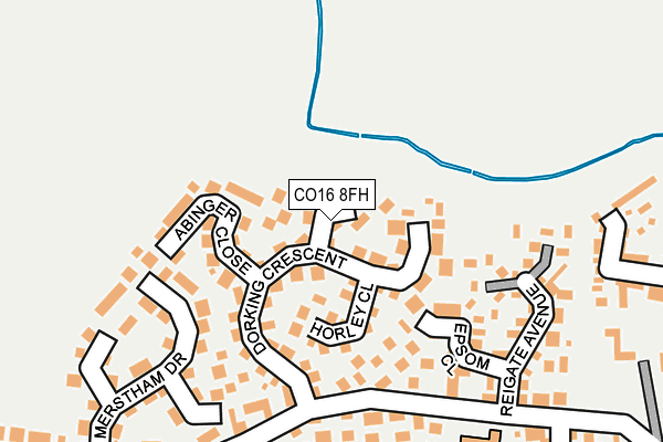 CO16 8FH map - OS OpenMap – Local (Ordnance Survey)