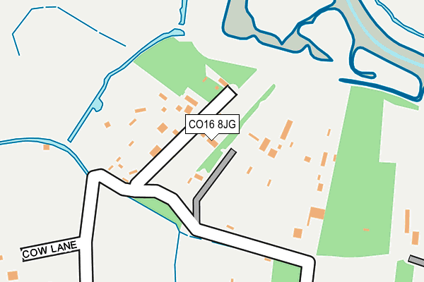 CO16 8JG map - OS OpenMap – Local (Ordnance Survey)