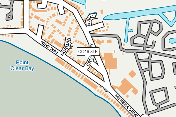 CO16 8LF map - OS OpenMap – Local (Ordnance Survey)