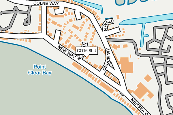 CO16 8LU map - OS OpenMap – Local (Ordnance Survey)