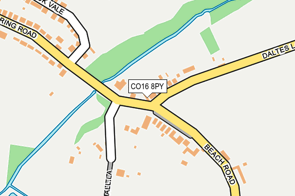CO16 8PY map - OS OpenMap – Local (Ordnance Survey)
