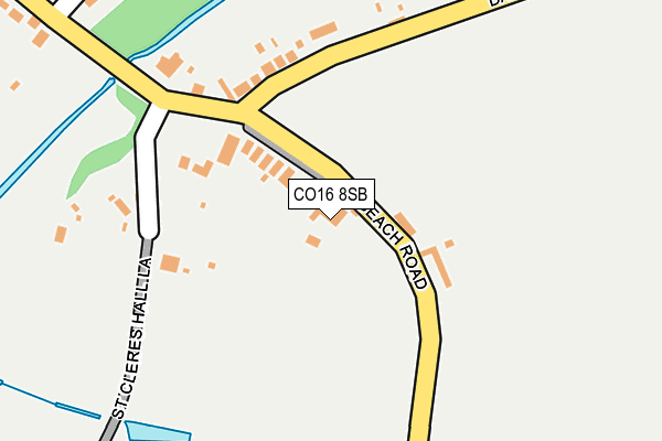 CO16 8SB map - OS OpenMap – Local (Ordnance Survey)