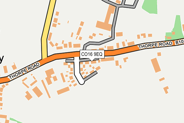 CO16 9EQ map - OS OpenMap – Local (Ordnance Survey)