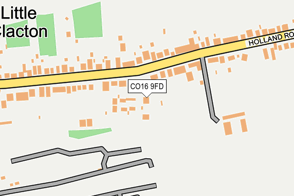 CO16 9FD map - OS OpenMap – Local (Ordnance Survey)