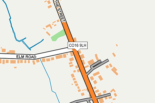 CO16 9LH map - OS OpenMap – Local (Ordnance Survey)