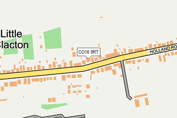 CO16 9RT map - OS OpenMap – Local (Ordnance Survey)