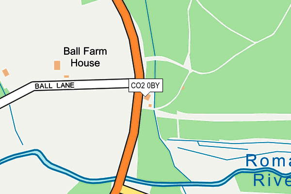 CO2 0BY map - OS OpenMap – Local (Ordnance Survey)