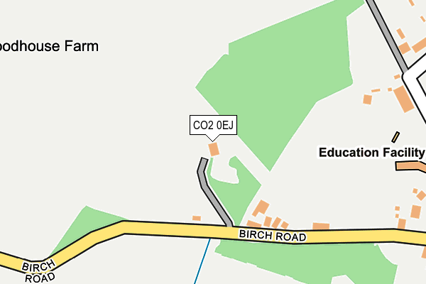 CO2 0EJ map - OS OpenMap – Local (Ordnance Survey)