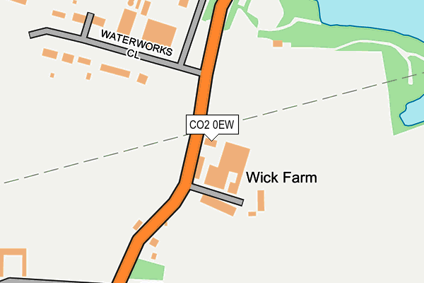 CO2 0EW map - OS OpenMap – Local (Ordnance Survey)