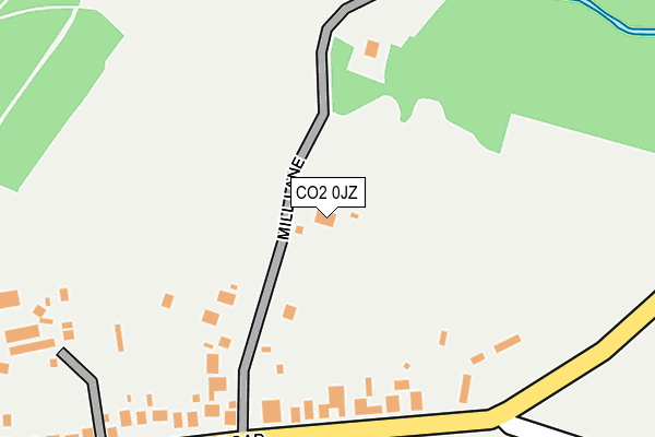 CO2 0JZ map - OS OpenMap – Local (Ordnance Survey)