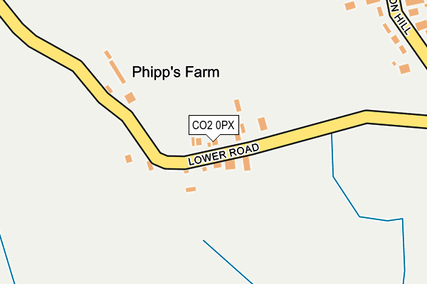 CO2 0PX map - OS OpenMap – Local (Ordnance Survey)