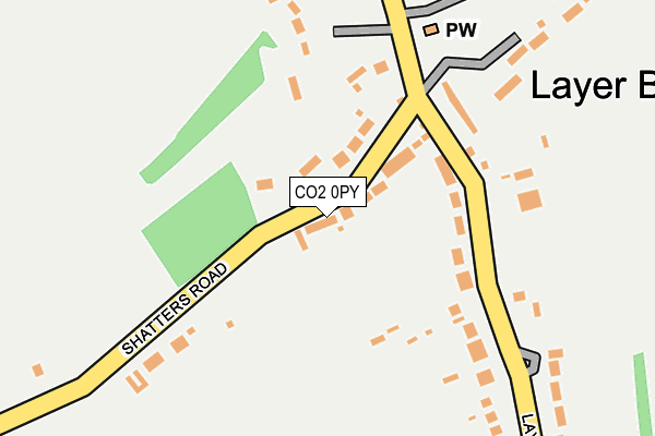 CO2 0PY map - OS OpenMap – Local (Ordnance Survey)