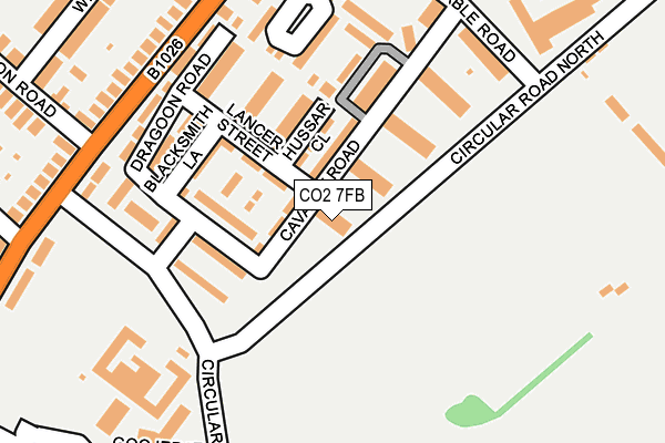 CO2 7FB map - OS OpenMap – Local (Ordnance Survey)