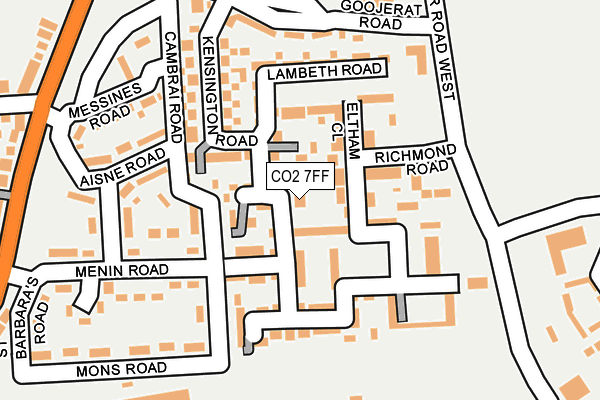 CO2 7FF map - OS OpenMap – Local (Ordnance Survey)