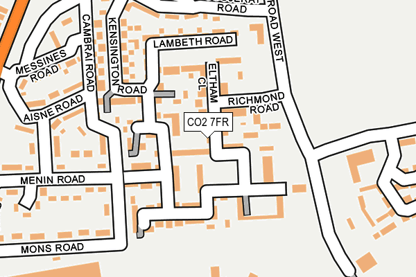 CO2 7FR map - OS OpenMap – Local (Ordnance Survey)