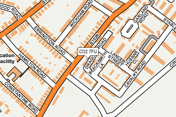 CO2 7FU map - OS OpenMap – Local (Ordnance Survey)