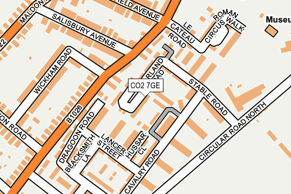 CO2 7GE map - OS OpenMap – Local (Ordnance Survey)