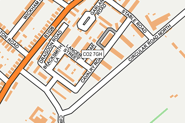 CO2 7GH map - OS OpenMap – Local (Ordnance Survey)