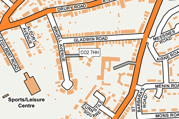 CO2 7HH map - OS OpenMap – Local (Ordnance Survey)