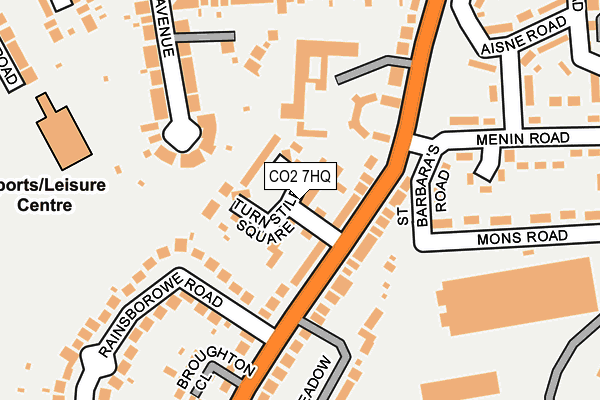 CO2 7HQ map - OS OpenMap – Local (Ordnance Survey)