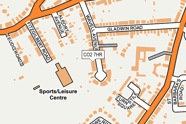 CO2 7HR map - OS OpenMap – Local (Ordnance Survey)