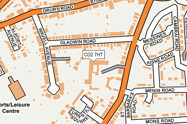 CO2 7HT map - OS OpenMap – Local (Ordnance Survey)