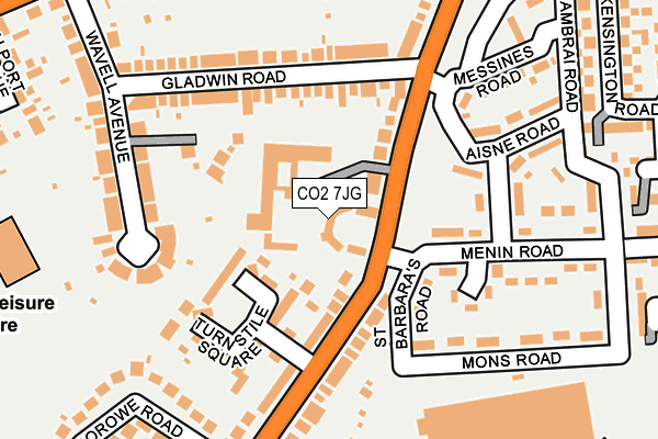 CO2 7JG map - OS OpenMap – Local (Ordnance Survey)