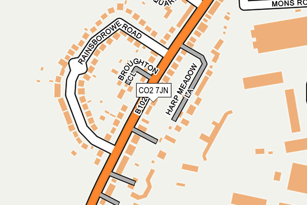 CO2 7JN map - OS OpenMap – Local (Ordnance Survey)