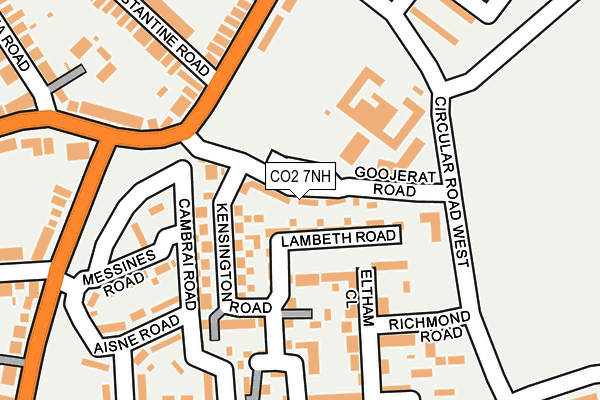 CO2 7NH map - OS OpenMap – Local (Ordnance Survey)