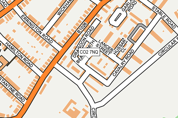 CO2 7NQ map - OS OpenMap – Local (Ordnance Survey)