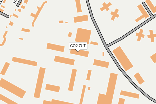 CO2 7UT map - OS OpenMap – Local (Ordnance Survey)