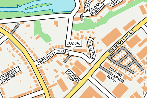 CO2 8AJ map - OS OpenMap – Local (Ordnance Survey)