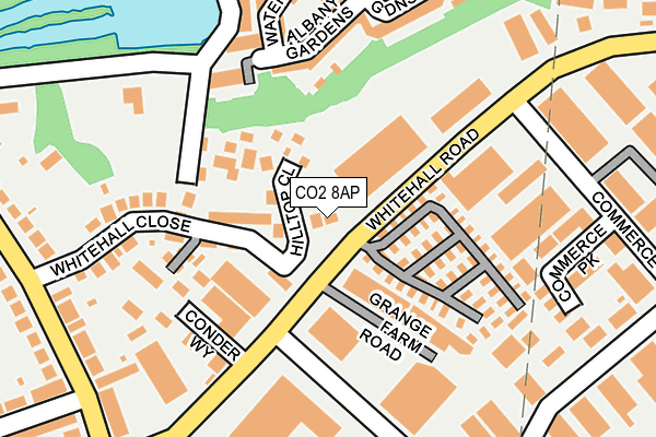 CO2 8AP map - OS OpenMap – Local (Ordnance Survey)