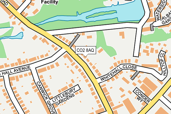 CO2 8AQ map - OS OpenMap – Local (Ordnance Survey)