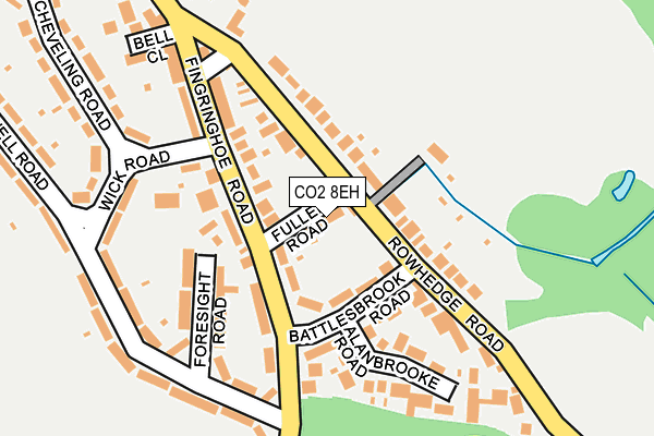 CO2 8EH map - OS OpenMap – Local (Ordnance Survey)