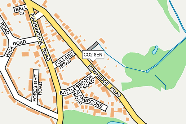 CO2 8EN map - OS OpenMap – Local (Ordnance Survey)