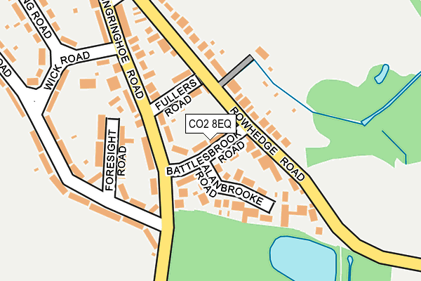 CO2 8EQ map - OS OpenMap – Local (Ordnance Survey)