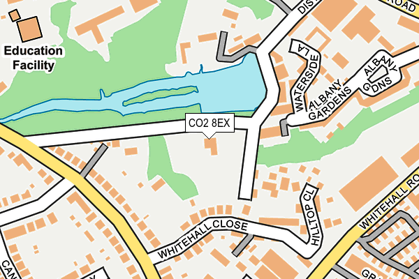CO2 8EX map - OS OpenMap – Local (Ordnance Survey)