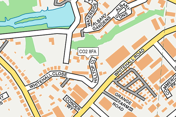CO2 8FA map - OS OpenMap – Local (Ordnance Survey)